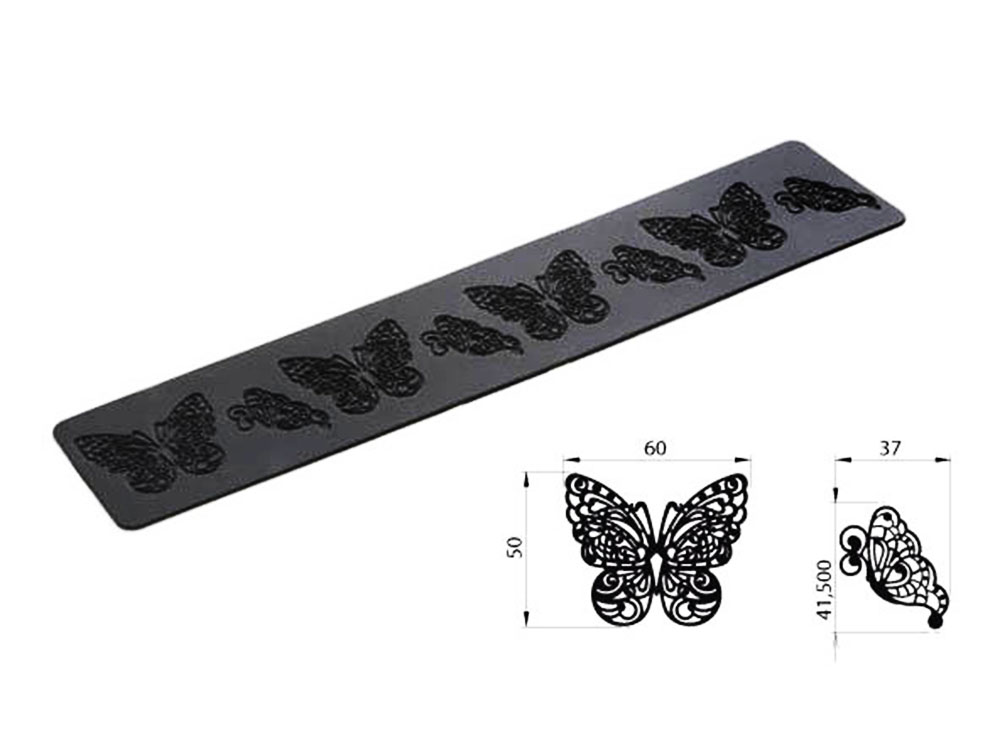 Коврик силиконовый для кружевного декора (айсинга) 80x140 TRD02