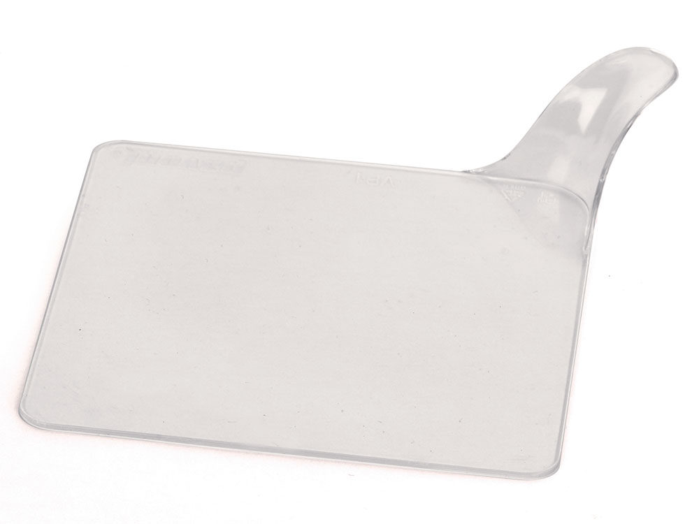 Подложка для десертов пластиковая с держателем 80x80 VP1TR прозрачная