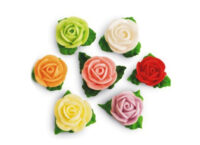 Сахарное украшение Набор Розы с листиками