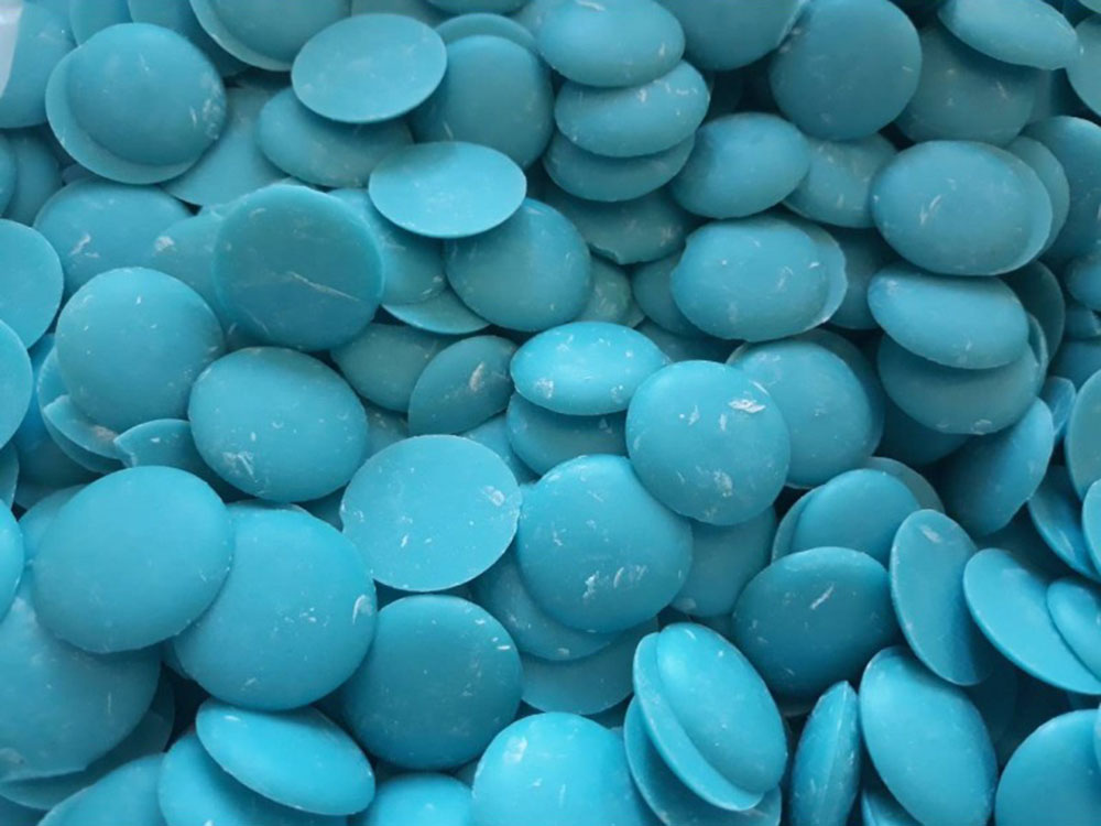 Глазурь ароматизированная в форме дисков Голубая