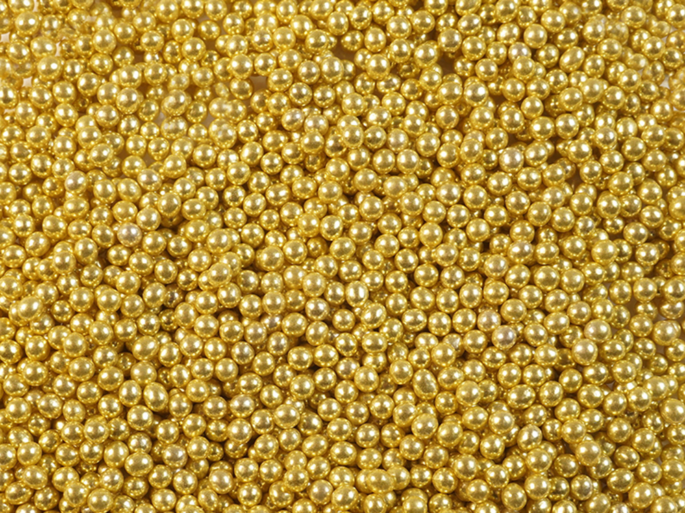 Шарики сахарные золото 3 мм