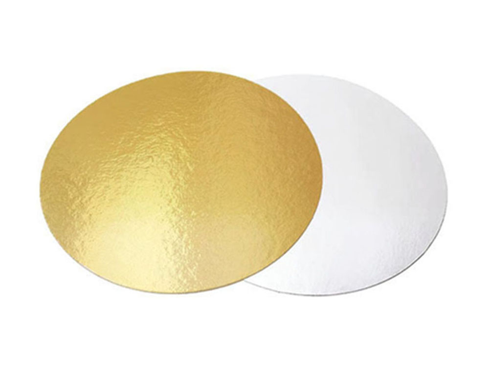 Подложка для тортов круглая 360 золото-жемчуг усиленная