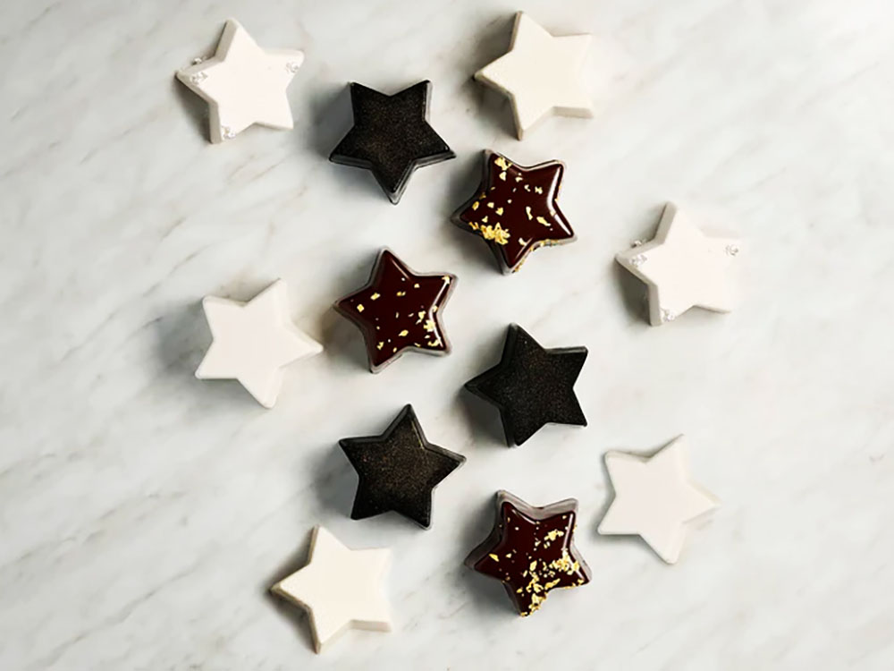 Форма силиконовая для муссовых изделий 80x80 h40 PX083 Star Звезда