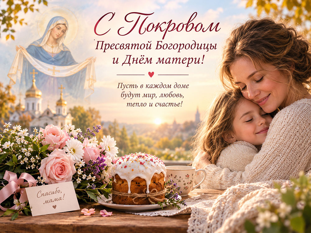 С Покровом Пресвятой Богородицы и Днём матери!